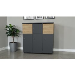 Schliessfachschrank Holz mit Einwurfschlitz, Abteilbreite...