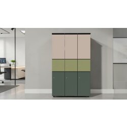 Schliessfachschrank Holz mit Einwurfschlitz, Abteilbreite...