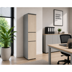 Schliessfachschrank Holz mit Einwurfschlitz, Abteilbreite...