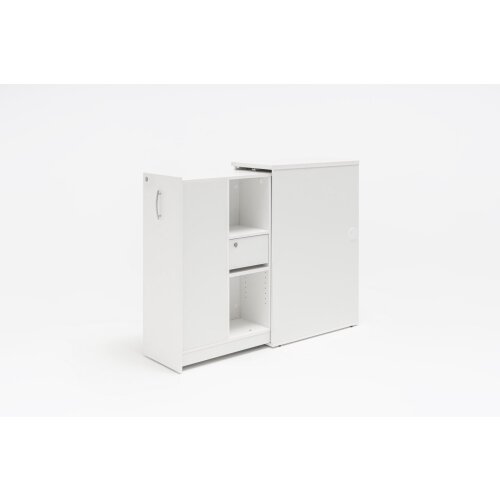 Apothekerschrank 113 cm hoch, Zugang von beiden Seiten