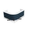 Empfangstheke Vero 225 cm breit Winkelform