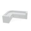 Empfangstheke Vero 353 cm breit Winkelform mit Regal Endlement