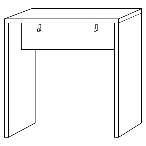Meeting Point (Stehtisch) 104x50x108 cm Weiss