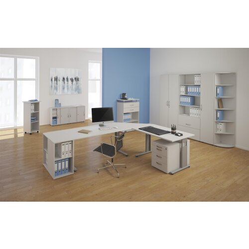 Aktenschrank 6 Ordnerhöhen abschliessbar 80 cm breit