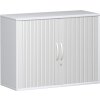 Querrollladenschrank 2 Ordnerhöhen 120 cm breit Korpus Weiss
