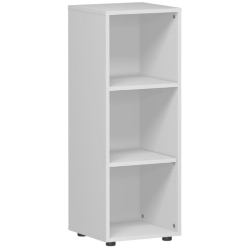 Regal 3 Ordnerhöhen 110 cm hoch, 40 cm breit Dekor Lichtgrau