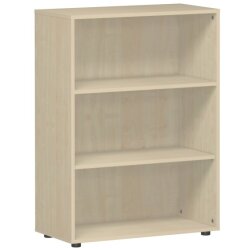 Regal 3 Ordnerhöhen 110 cm hoch 80 cm breit Dekor Ahorn