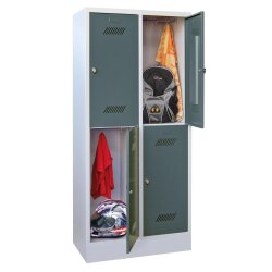 Fächerschrank 4 Fächer, Abteilbreite 400mm, auf...