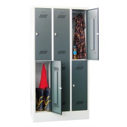 Fächerschrank 6 Fächer, Abteilbreite 300mm, auf...