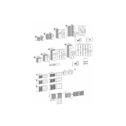 Schiebetürenschrank 2 Ordnerhöhen 120 cm breit , Dekor Front: Buche Dunkel, Dekor Korpus: Buche Dunkel