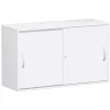 Anstell-Schiebetürenschrank 120 cm breit 72 cm hoch Dekor Korpus und Front in Weiss