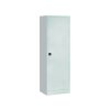 Stahlschrank 195 cm hoch, 64 cm breit, 50 cm tief, Korpus: Himmelblau, Türen: Himmelblau, Fachböden: gepulvert in Korpusfarbe