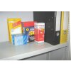 Stahlschrank 195 cm hoch, 64 cm breit, 50 cm tief, Korpus: Himmelblau, Türen: Himmelblau, Fachböden: gepulvert in Korpusfarbe