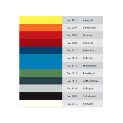 Stahlschrank 195 cm hoch, 120cm breit, 40 cm tief, Korpus: Tiefschwarz, Türen: Lichtgrau, Fachböden: gepulvert in Korpusfarbe