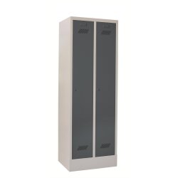 Umkleideschrank 2 Abteile, Abteilbreite 300mm, auf...