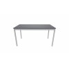 Schulungstisch Serie Style, Maß: 160 x 70 cm, Gestell: Rahmen und Füsse silber metallic, Dekor: Anthrazit