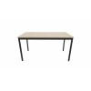 Schulungstisch Serie Style, Maß: 160 x 80 cm, Gestell: Rahmen und Füsse schwarz, Dekor: Ahorn