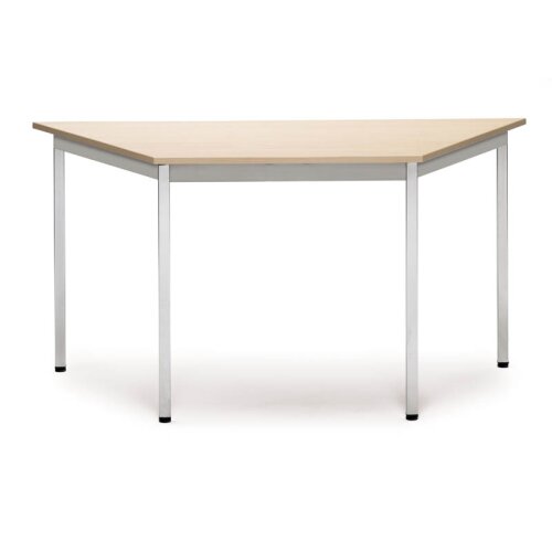 Trapeztisch Serie Style, Maß: 160 x 80 cm, Gestell: Rahmen und Füsse anthrazit metallic, Dekor: Ahorn