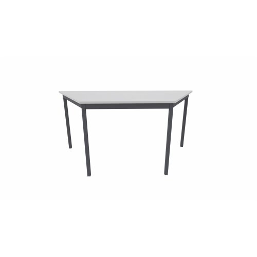 Trapeztisch Serie Style, Maß: 120 x 60 cm, Gestell: Rahmen und Füsse anthrazit metallic, Dekor: Grau