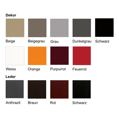 Empfangstheke Linear, Breite: 206 cm, Korpus: Weiss, Ablage: beige RAL 1019 lackiert