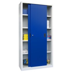 Stahl Schiebetürenschrank 195 cm hoch, 100cm breit,...