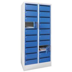 Postverteilerschrank 20 Fächer mit Briefschlitz,...