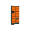 Postverteilerschrank 20 Fächer mit Briefschlitz, Korpus: Reinweiß, Türen: Reinweiß