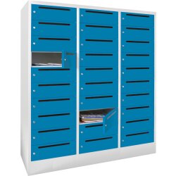 Postverteilerschrank 30 Fächer mit Briefschlitz,...