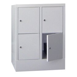 Schliessfachschrank 4 Fächer, Abteilbreite 300mm,...