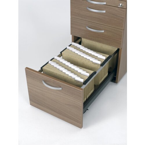 Standcontainer mit Hängeregistratur und 2 Metall-Schubfächern, 80 cm Tief