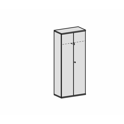 Garderobenschrank 5 Ordnerhöhen, 80 cm breit