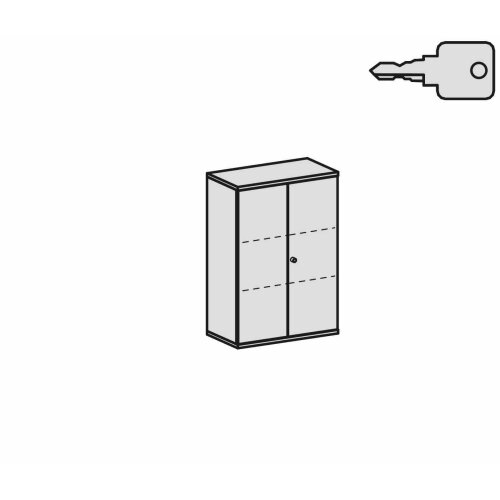 Aktenschrank 3 Ordnerhöhen, 80 cm breit