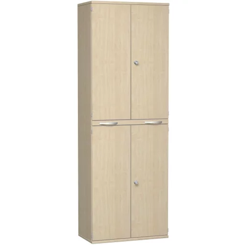 Aktenschrank 6 Ordnerreihen, mit Türen und Auszugsbrett, 80 cm breit