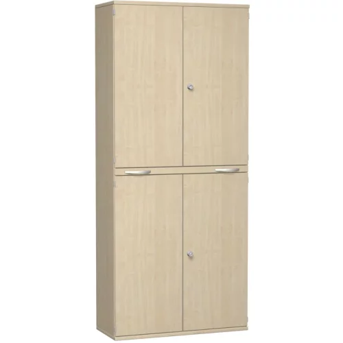 Aktenschrank 6 Ordnerreihen, mit Türen und Auszugsbrett, 100 cm breit