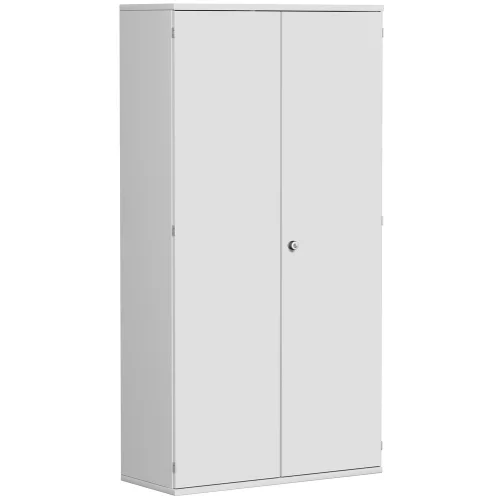 Garderobenschrank 5 OH, 100 cm breit, Dekor Korpus: Lichtgrau, Front: Lichtgrau
