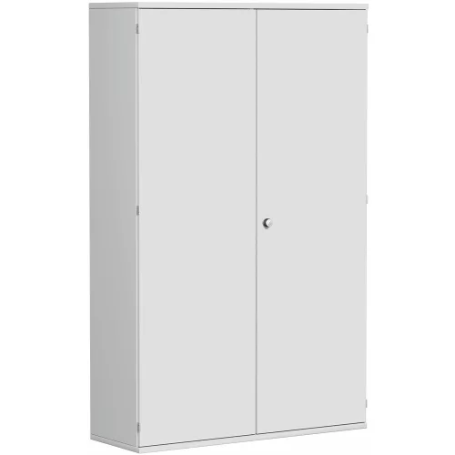 Garderobenschrank 5 OH, 120 cm breit, Dekor Korpus: Lichtgrau, Front: Lichtgrau