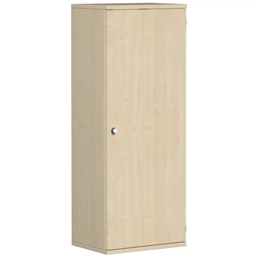 Garderobenschrank 4 OH, 60 cm breit, Schloss links Dekor Korpus: Ahorn, Front: Ahorn