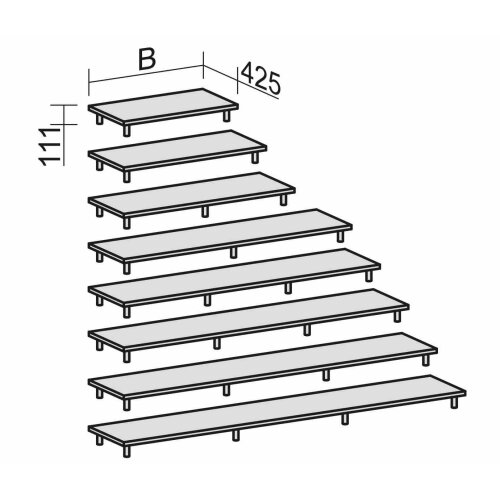 Aufsatzplatte 120 cm breit, Dekor: Ahorn