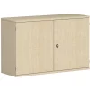 Aktenschrank 2 OH, 100 cm breit Dekor Korpus: Ahorn, Front: Ahorn