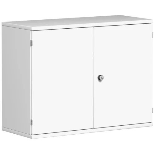 Aktenschrank 2 OH, 100 cm breit Dekor Korpus: Weiß, Front: Weiß