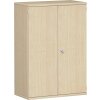 Aktenschrank 3 OH, 80 cm breit Dekor Korpus: Lichtgrau, Front: Weiß