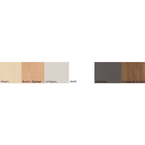 Aktenschrank 4 OH, 80 cm breit Dekor Korpus: Buche Dunkel, Front: Buche Dunkel