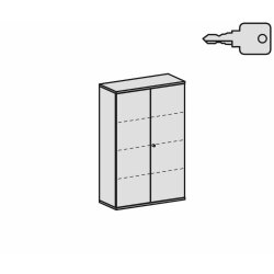 Aktenschrank 4 OH, 100 cm breit Dekor Korpus: Nussbaum...