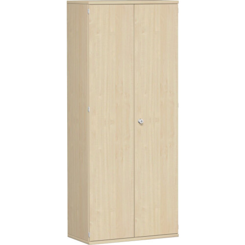 Aktenschrank 5 OH, 80 cm breit Dekor Korpus: Ahorn, Front: Weiß