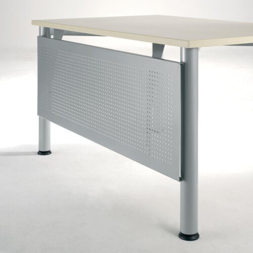 Schreibtisch Rundfuss, höhenverstellbar, 120x80 cm