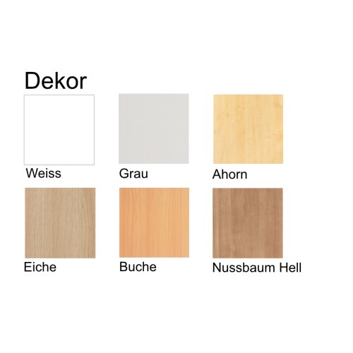 Thekenaufsatz für Eckwinkel 1130 mm, 1 OH Dekor: Grau