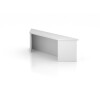 Thekenaufsatz für Eckwinkel 1130 mm, 1 OH Dekor: Grau