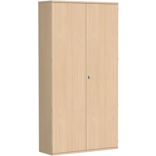 Aktenschrank 6 OH, 120 cm breit Dekor Korpus: Lichtgrau, Front: Weiß