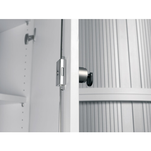 Aktenschrank 5 OH, 60 cm breit, Schloss links Dekor Korpus: Ahorn, Front: Ahorn