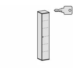 Aktenschrank 6 OH, 40 cm breit, Schloss links Dekor...